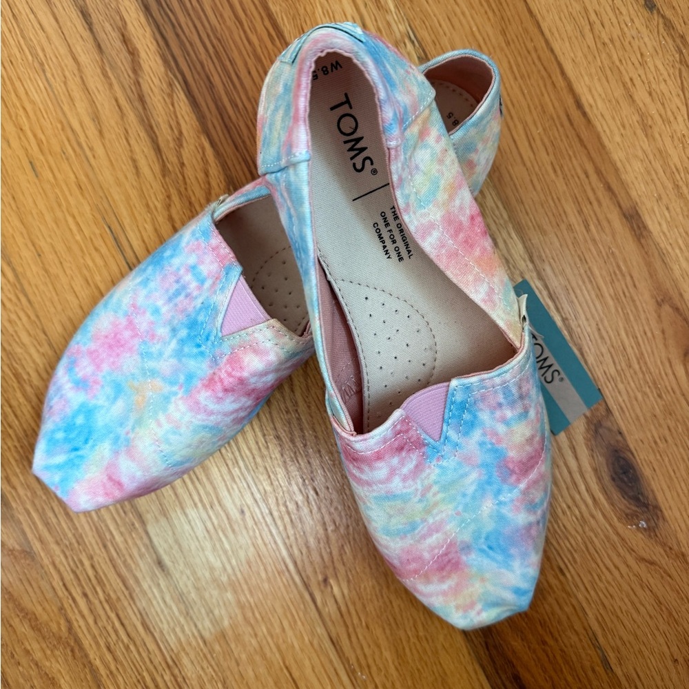 TOMS Women's Pastel Tie-Dye Alpargata Classic 8.5
